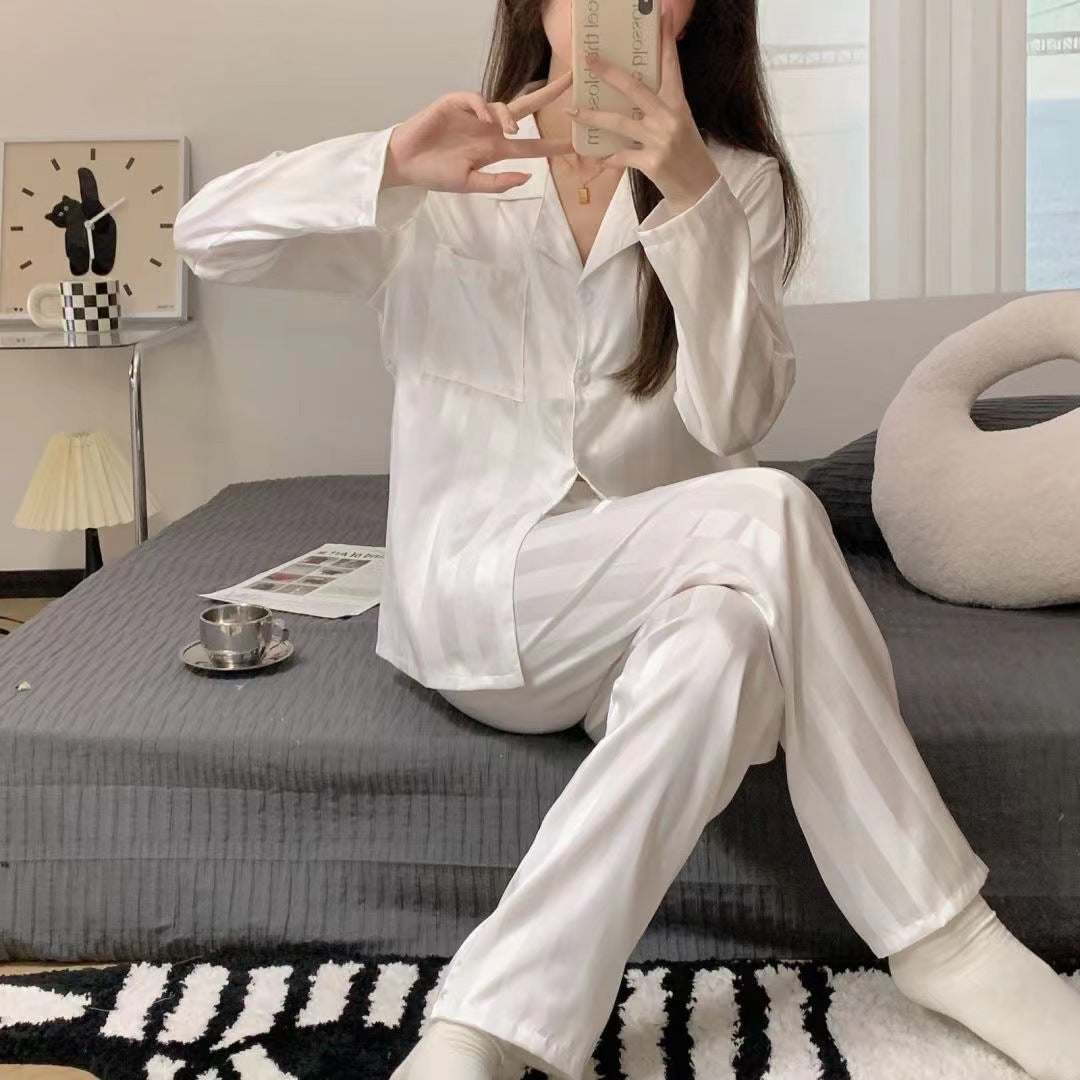 Lace Cardigan Pajamas Female